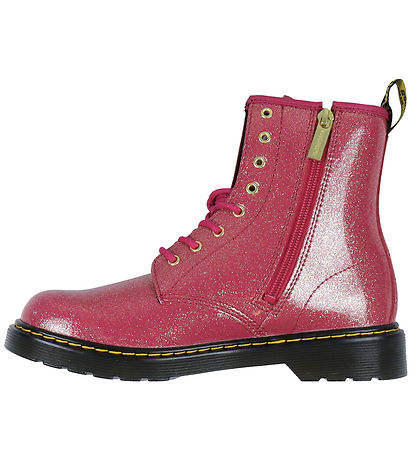 Dr. Martens Laarzen - 1460Y - Nevel Glitter - Fuchsia/Silver/Go Dr. Martens Laarzen - 1460Y - Nevel Glitter - Fuchsia/Silver/Go