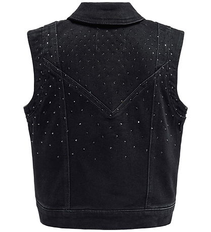Kids Only Farkkuliivit - KogKennedy - Pesty Black/Strassikivi
