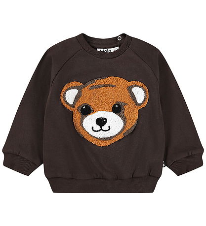 Molo Sweatshirt - Disc - Teddy Friend - Dark Cocoa Molo Sweatshirt - Disc - Teddy Friend - Dark Cocoa