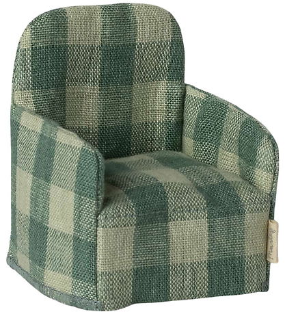 Miniature Chaise Maileg - Pliable - Souris - Vert à Carreaux Miniature Chaise Maileg - Pliable - Souris - Vert à Carreaux