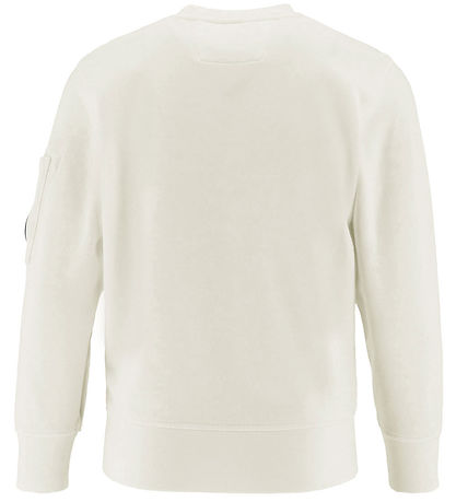 C.P. Company Sweatshirt - Gauze White w. Black C.P. Company Sweatshirt - Gauze White w. Black