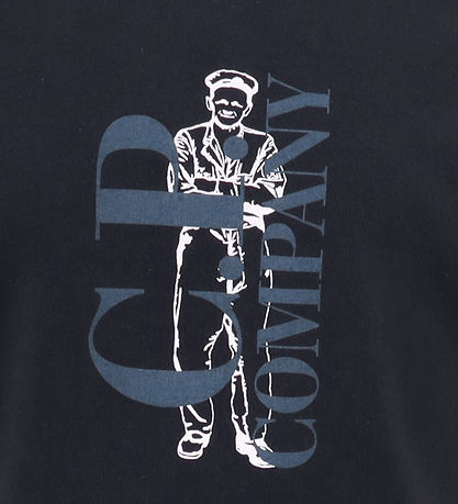 C.P. Company T-shirt - Total Eclipse Blue w. Print