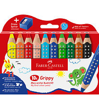 Faber-Castell Colouring Pencils - XXL Jumbo Grip + Tips - 10 pcs Faber-Castell Colouring Pencils - XXL Jumbo Grip + Tips - 10 pcs