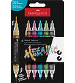 Faber-Castell Filzstifte - Shake & Paint Acryl - 6 st. - Metalli Faber-Castell Filzstifte - Shake & Paint Acryl - 6 st. - Metalli