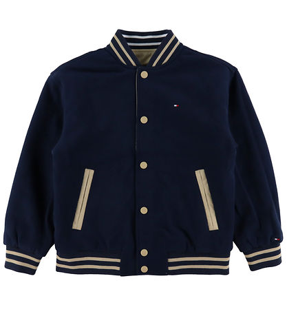 Tommy Hilfiger Bomber Jacket - Reversible - Gentle Gold/Navy