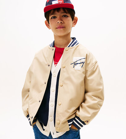 Tommy Hilfiger Bomber Jacket - Reversible - Gentle Gold/Navy