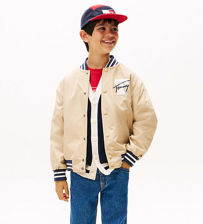 Tommy Hilfiger Bomber Jacket - Reversible - Gentle Gold/Navy