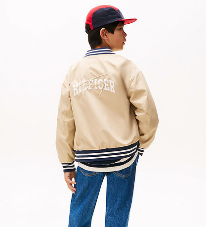 Tommy Hilfiger Bomber Jacket - Reversible - Gentle Gold/Navy