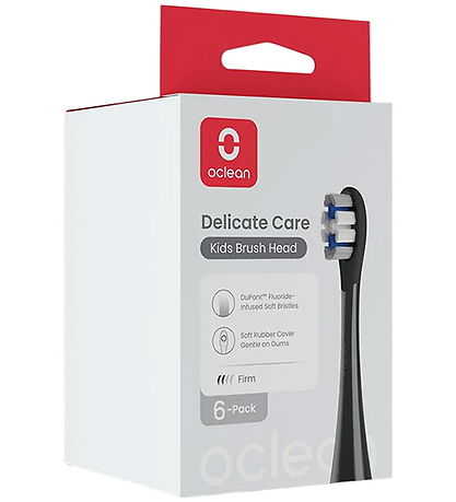 Oclean Toothbrush heads - Delicate Care - 6-Pack - Black Oclean Toothbrush heads - Delicate Care - 6-Pack - Black