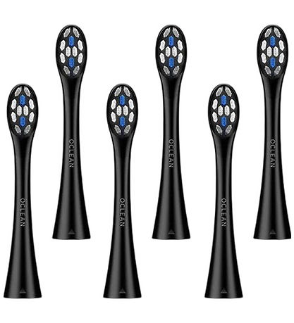 Oclean Toothbrush heads - Delicate Care - 6-Pack - Black Oclean Toothbrush heads - Delicate Care - 6-Pack - Black