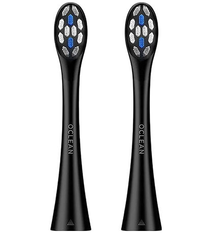Oclean Toothbrush heads - Delicate Care - 2-Pack - Black Oclean Toothbrush heads - Delicate Care - 2-Pack - Black