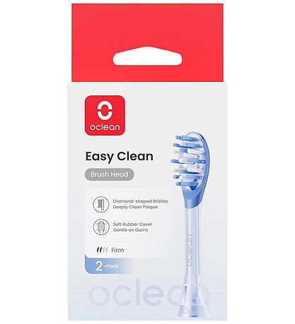 Oclean Toothbrush heads - Easy Clean - 2-Pack - Blue Oclean Toothbrush heads - Easy Clean - 2-Pack - Blue