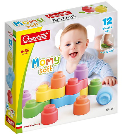 Quercetti Bouwblokken - 12 st. - Mama Soft - 04141