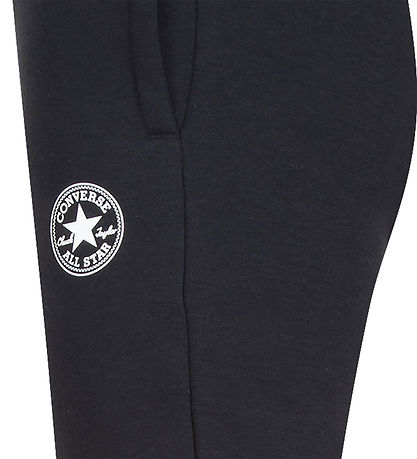 Converse Sweatpants - Terry Chuck - Black w. Logo