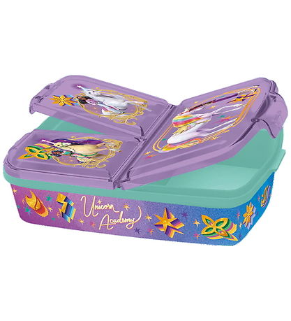 Unicorn Academy Lunchbox - 3 Rum - Mint/Purple Unicorn Academy Lunchbox - 3 Rum - Mint/Purple