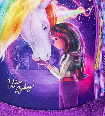 Sac à Dos Unicorn Academy - Medium+ - 10 L - Violet/Glitter