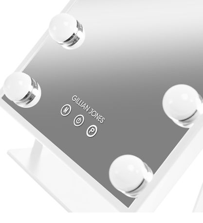 Gillian Jones Makeup mirror - 9 LED/Touch - White Gillian Jones Makeup mirror - 9 LED/Touch - White