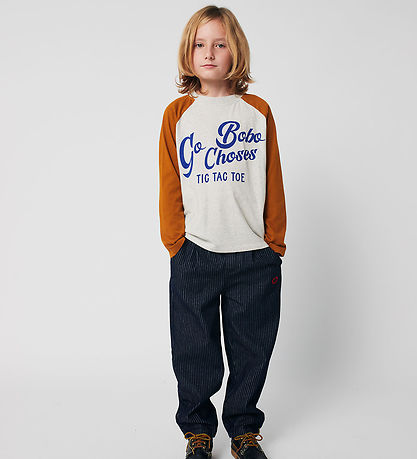 Bobo Choses Blouse - Go Bobo - Light Heather Grey/Brown Bobo Choses Blouse - Go Bobo - Light Heather Grey/Brown