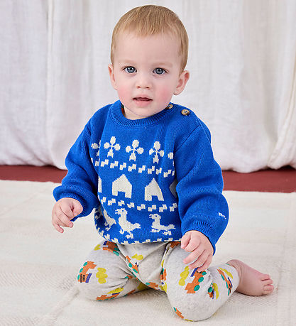 Bobo Choses Blouse - Knitted - Farm Jaquard - Blue