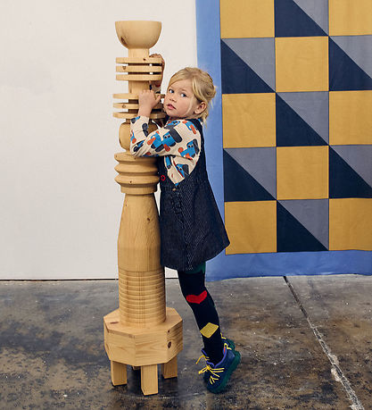 Bobo Choses Spencer - Denim - Tic Tac Toe - Navy Blue Bobo Choses Spencer - Denim - Tic Tac Toe - Navy Blue