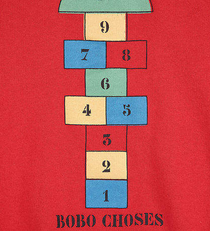 Bobo Choses Sweatshirt - Hopscotch - Red Bobo Choses Sweatshirt - Hopscotch - Red