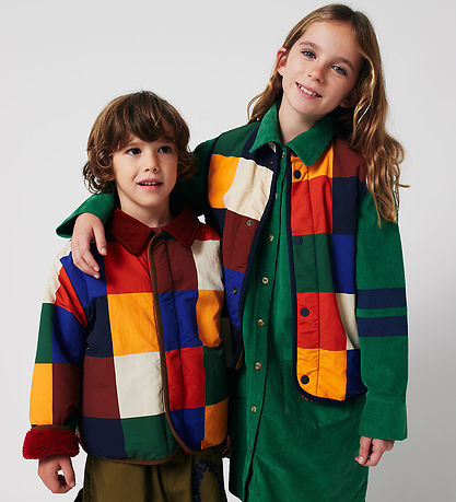Bobo Choses Kleid - Cord - Tic Tac Toe - Grün