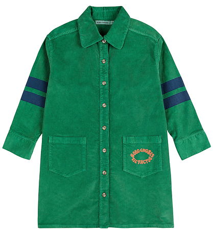 Bobo Choses Kleid - Cord - Tic Tac Toe - Grün