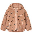 Liewood Fleece Jacket - Mara - Berry/Pale Tuscany/Embroidery Liewood Fleece Jacket - Mara - Berry/Pale Tuscany/Embroidery