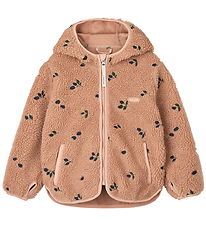 Liewood Fleece Jacket - Mara - Berry/Pale Tuscany/Embroidery Liewood Fleece Jacket - Mara - Berry/Pale Tuscany/Embroidery