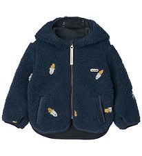 Liewood Fleece Jacket - Mara - Rocket/Classic Navy/Embroidery Liewood Fleece Jacket - Mara - Rocket/Classic Navy/Embroidery