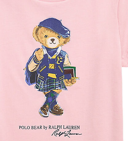 T-Shirt Polo Ralph Lauren - Indice de Rose av. Peluche
