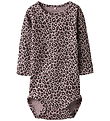 Body m/l Name It - NbfLeoana - Bruni Lilac av. Imprimé léopard