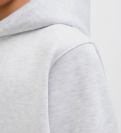 Jack & Jones Hoodie - JjEurban - White Melange