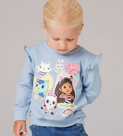 Name It Sweatshirt - NmfJyla - Gabby's Dollhouse - Dusty Blue Name It Sweatshirt - NmfJyla - Gabby's Dollhouse - Dusty Blue