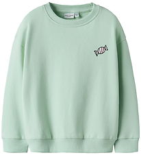 Name It Sweatshirt - NmfVallene - Gossamer Green/Candy Name It Sweatshirt - NmfVallene - Gossamer Green/Candy