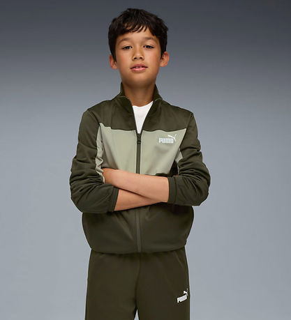 Puma Tracksuit - Poly Colorblock - Dark Olive Puma Tracksuit - Poly Colorblock - Dark Olive