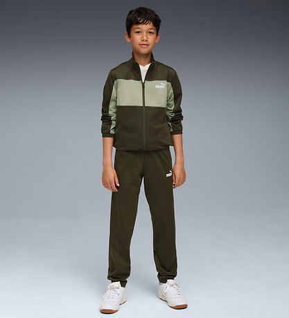 Puma Tracksuit - Poly Colorblock - Dark Olive Puma Tracksuit - Poly Colorblock - Dark Olive