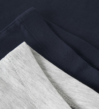 Name It Trousers - 2-Pack - NkfVivii - Light Grey Melange/Navy B Name It Trousers - 2-Pack - NkfVivii - Light Grey Melange/Navy B