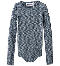 Molo Blouse - Rib - Rochelle - Blue Moulin Molo Blouse - Rib - Rochelle - Blue Moulin