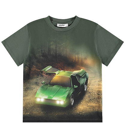 Molo T-shirt - Riley - Green Car Molo T-shirt - Riley - Green Car