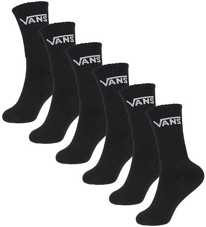 Vans Socks - 6-Pack - Black Vans Socks - 6-Pack - Black