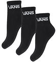 Vans Enkelsokken - 3-pack - Zwart m. Wit Vans Enkelsokken - 3-pack - Zwart m. Wit
