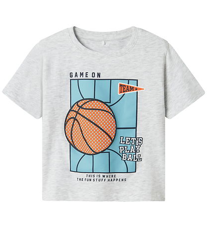 T-Shirt Name It - NmmKeith - Marron Clair Chiné av. Imprimé T-Shirt Name It - NmmKeith - Marron Clair Chiné av. Imprimé