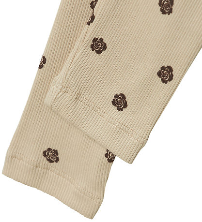 Name It Leggings - Rib - NmfLaikabna - Peyote w. Flowers
