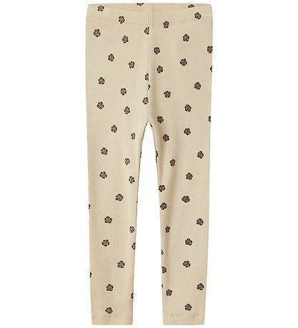 Name It Leggings - Rib - NmfLaikabna - Peyote w. Flowers