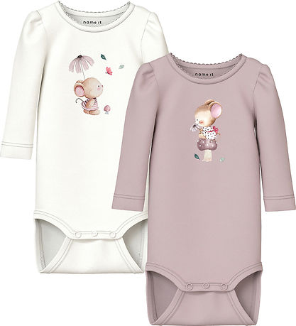 Bodies m/l Name It - NbfLotus - 2 Pack - Cloud Danseur/Bruni Bodies m/l Name It - NbfLotus - 2 Pack - Cloud Danseur/Bruni