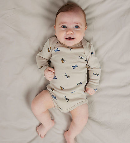 Name It Romper - l/s - 3-pack - Noos - NbmBody - Peyote/W/Tradew