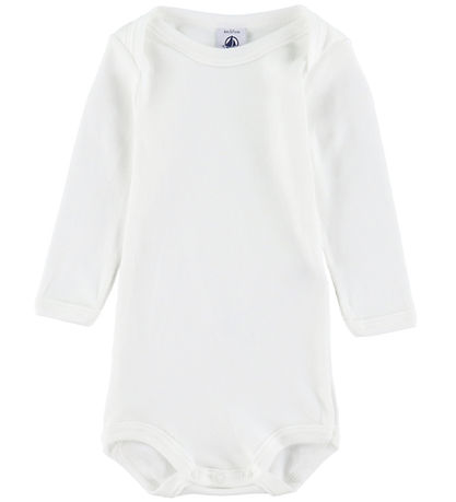 Petit Bateau Bodysuit l/s - 3-Pack - White w. Gold/Silver Petit Bateau Bodysuit l/s - 3-Pack - White w. Gold/Silver