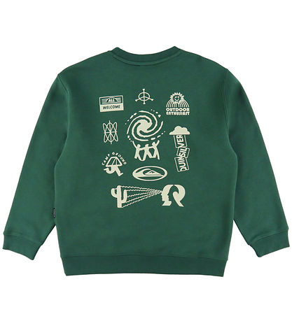 Quiksilver Collegegenser - Grafikk for saltvann - Fotturer Green