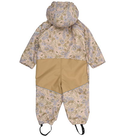 Mikk-Line Softshell Suit w. Fleece - Recycled - Doeskin w. Flowe